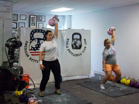 Kelly Dixon (pictured left) at the '09 AKC KB Competition