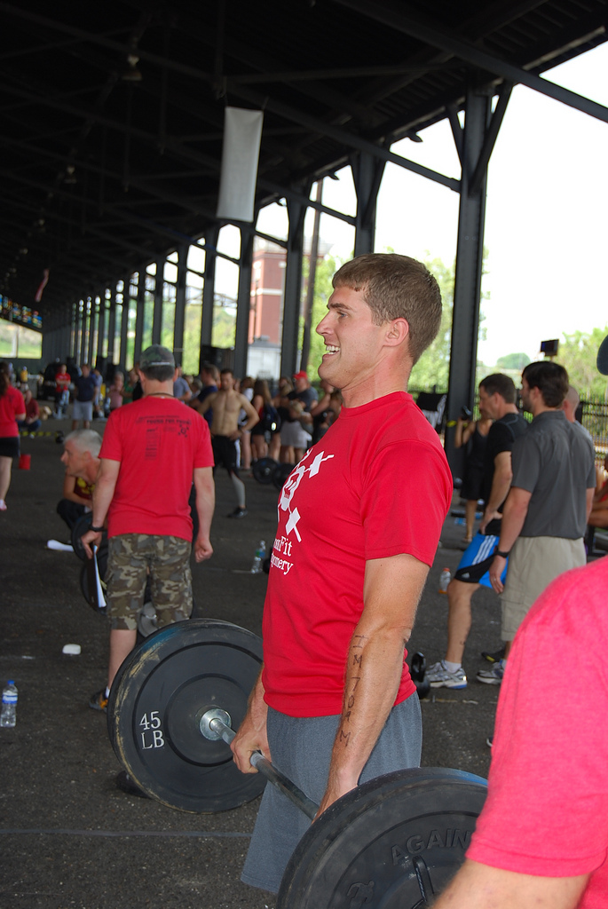 Russ deadlifting at Pound 4 Pound.